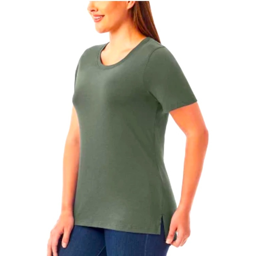 Members Mark Ladies Essentially Tshirt, Pima cotton, short sleeve, crew, XL, NEW